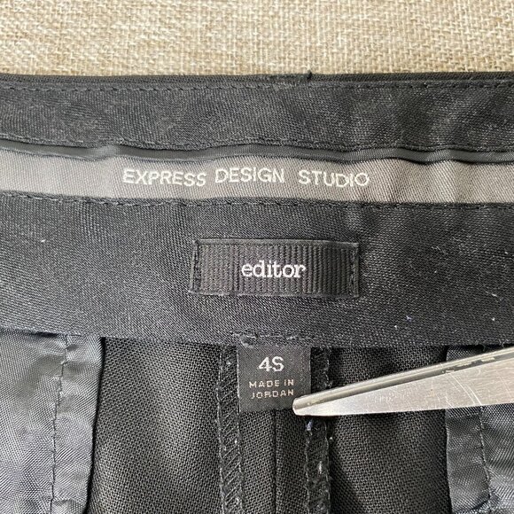 Express Editor Bootcut Dress Pants Women's 4S Mid Rise Black Office Business - Picture 5 of 14